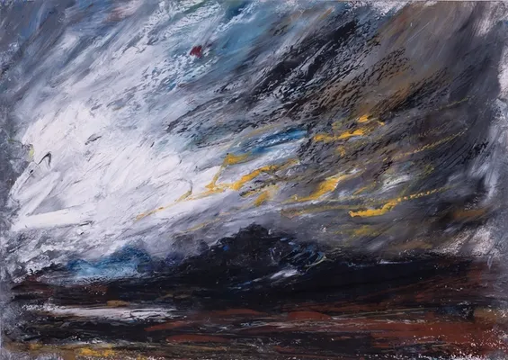 Coastal 8 - Oil Pastel on Paper 2021-2 lo res
