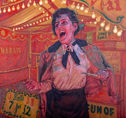 Laughing While Conducting - Switchblade 75 x 70 cm