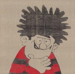 Dennis the Menace sits for Andy Warhol  Dennis in Black & Red 