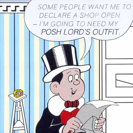Roy Lichtenstein paints Lord Snooty | Posh Lords Outfit