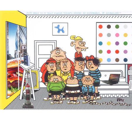 Roy Lichtenstein paints The Bash Street Kids