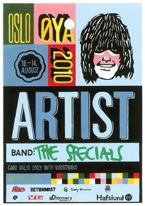 Oslo Oya Festival Artist Pass - 2010 (DELUXE)