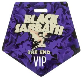 Black Sabbath - 'The End' Tour VIP Pass - 2016-2017 (DELUXE)