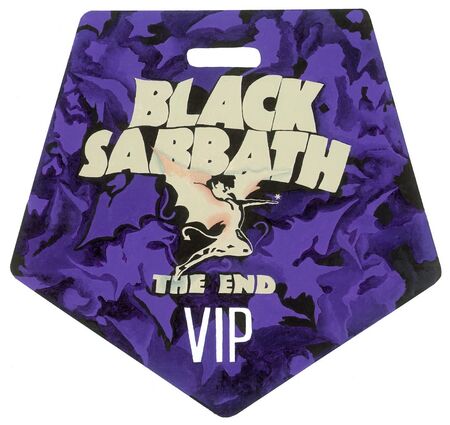 Black Sabbath - 'The End' Tour VIP Pass - 2016-2017 (DELUXE)