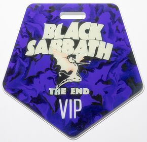Black Sabbath - 'The End' Tour VIP Pass - 2016-2017 (DELUXE)