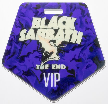 Black Sabbath - 'The End' Tour VIP Pass - 2016-2017 (DELUXE)