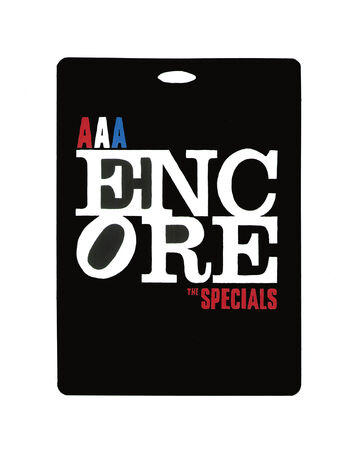 The Specials - 'Encore' 40th Anniversary World Tour AAA Pass - 2019   