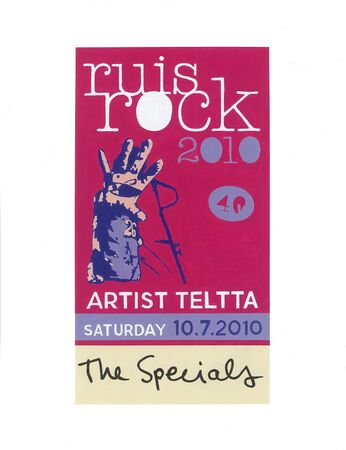 Ruis Rock Festival Artist Pass - 2010