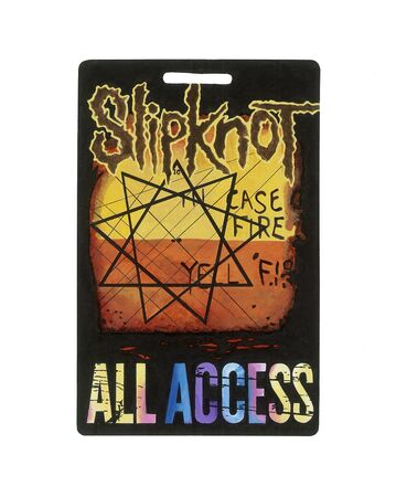 Slipknot – ‘All Hope Is Gone’ Tour AAA Pass - 2008 