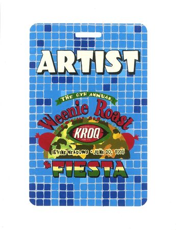 The 6th Annual Weenie Roast & Fiesta Festival Artist Pass - 1999