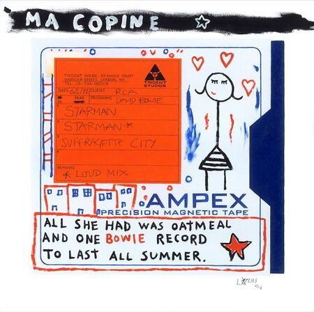 Master Tape - David Bowie - Starman - hand-painted prints in collaboration with LA artist, Louis Cannizzaro - was £900