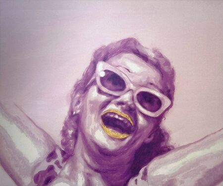 Laughing Head XV - Gold - was £675 (framed)