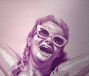 Laughing Head XVI - Silver - was £675 (framed)