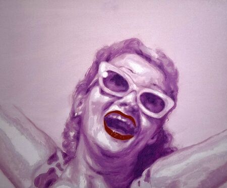 Laughing Head IV - Indian Red - was £675 (framed)