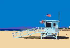 Santa Monica Beach Hut 2 