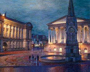 Chamberlain Square Dusk